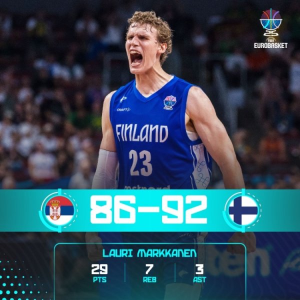 Phần Lan đã loại bỏ Serbia 92-